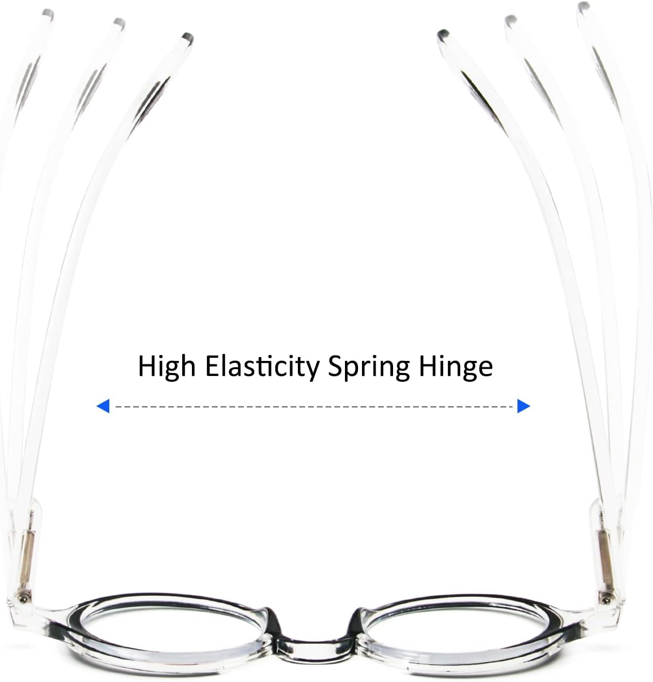 KoKoBin Paquete de 3 lentes de lectura redondos pequeños, cómodos lectores, marco elegante de colores para mujeres y hombres