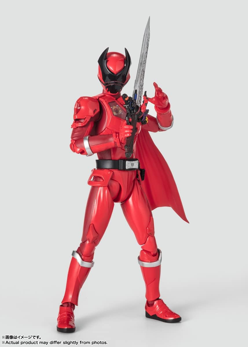BANDAI SPIRITS( ) S.H. Figuarts King Sentai King Auger, Stag Beetle Auger, Approx. 5.7 inches (145 mm), ABS & PVC Pre-Painted Action Figure