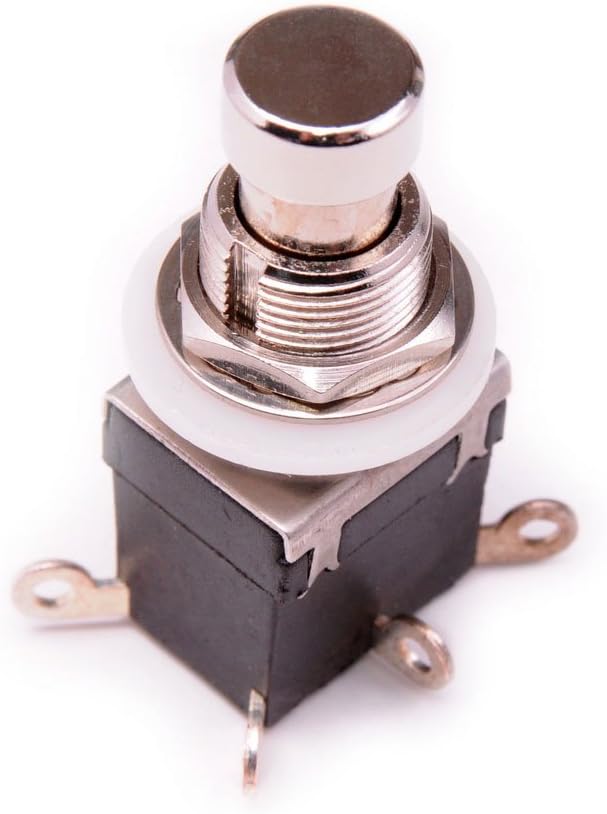 ESUPPORT 6Pin DPDT – Pedal de interruptor de pie con cierre DPDT para guitarra, botón de metal True Bypass AC 250V2A 125V4A, paquete de 5