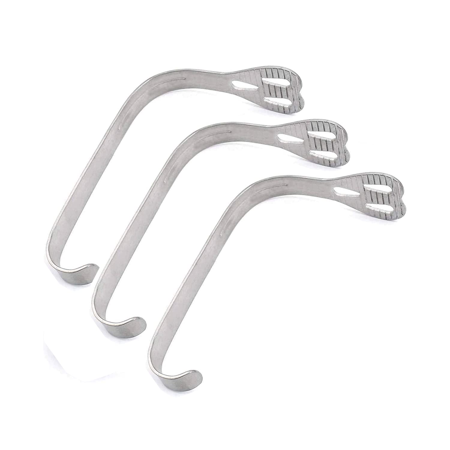 DDP Weider Dental Cheek lengua Retractor Abridor de boca acero inoxidable 3piezas Instrumentos