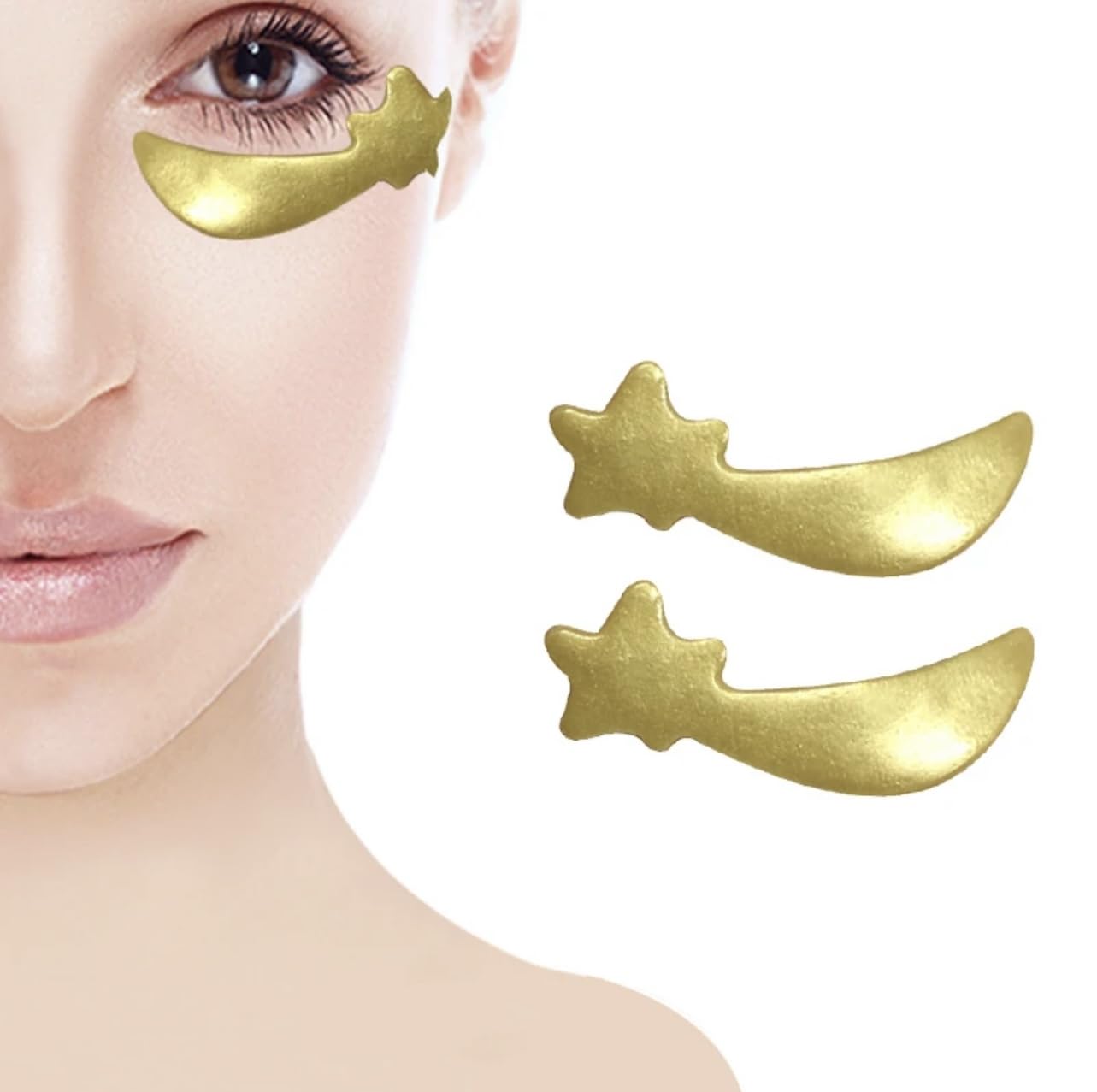 Parches para debajo de los ojos (30 unidades)  Rosa, dorado, hidrogel para debajo de los ojos, aminoácido y colágeno, máscara debajo de los ojos