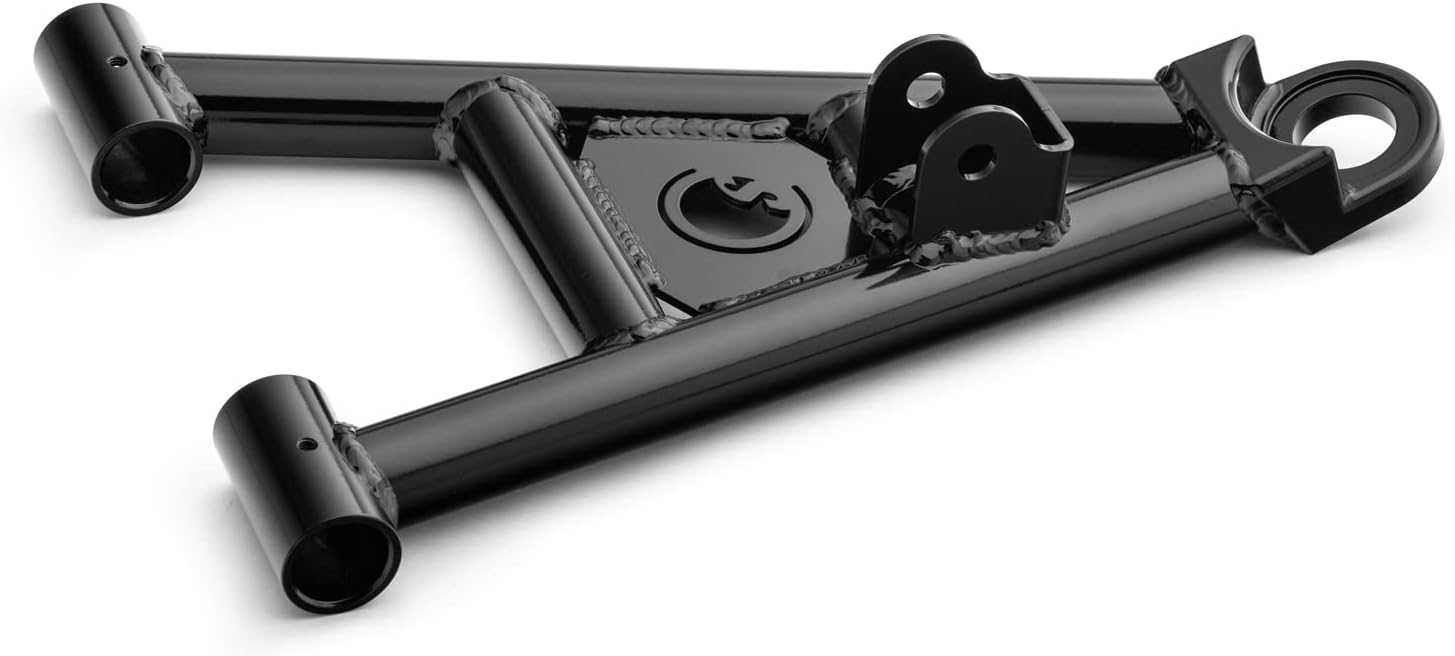 SuperATV Brazos A de desplazamiento de 1.5 pulgadas de alto espacio para Kawasaki Mule Pro-MX 2019+  Negro  Compatible con neumáticos de hasta 28