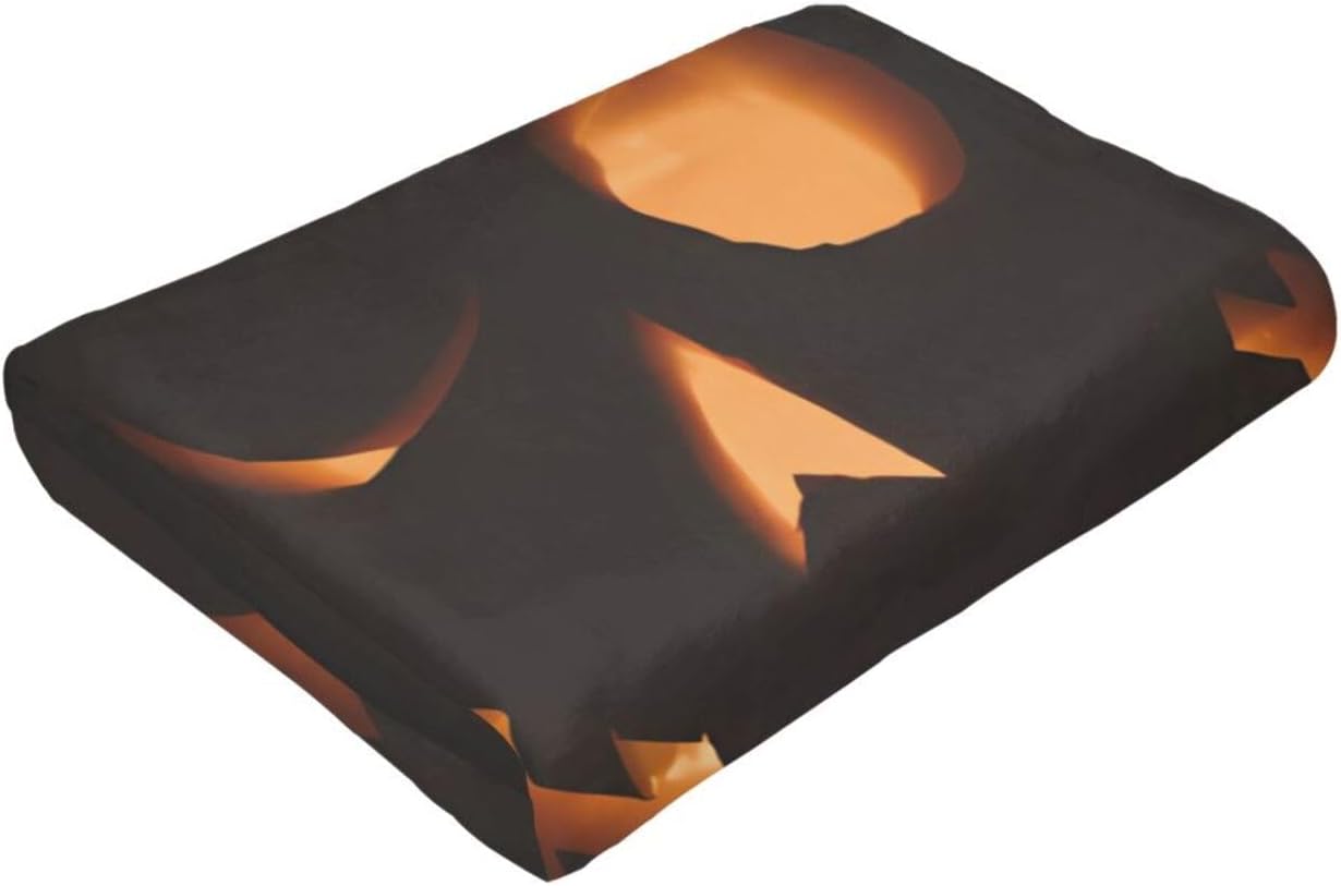 Manta de microforro polar ultrasuave para Halloween, ligera, mullida y cálida, manta de franela de Halloween para sofá, cama, sala de estar, 50 x 40