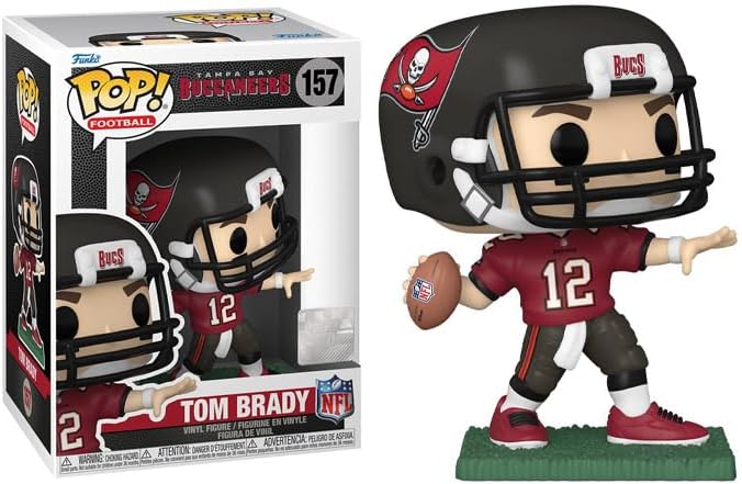 POP Fútbol Buccaneers – Figura de vinilo Funko de Tom Brady (Uniforme para el hogar), multicolor, 3.75 pulgadas