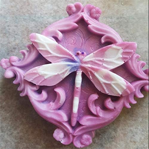 FUXIMI – Moldes de silicona para libélula, hermosos insectos, arte de silicona, moldes para velas de flores, moldes de libélula, moldes hechos a