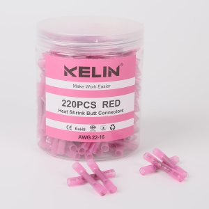 KELIN 220 conectores termorretráctiles a tope, kit de conectores de cable impermeables de grado marino, conectores eléctricos aislados de alta KELIN 220 conectores termorretráctiles a tope, kit de conectores de cable impermeables de grado marino, conectores eléctricos aislados de alta