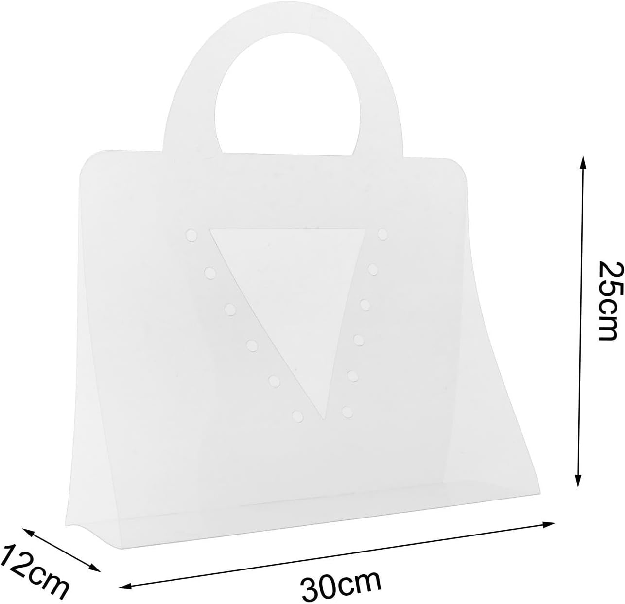 Esquirla Bolsa de ramo de flores transparente, bolsa de regalo de flores, bolsa de regalo de alta capacidad, bolsa de embalaje de flores frescas