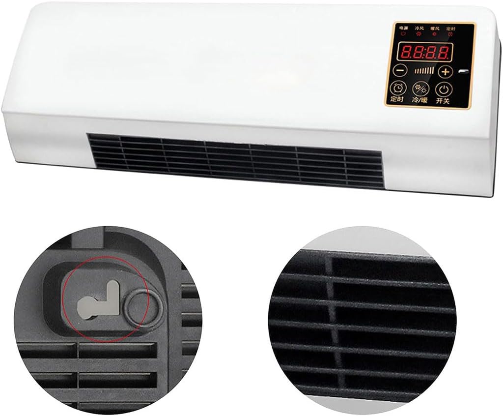 KAMNIK Mini aire acondicionado, mini ventilador de refrigeración y calefacción, mini ventilador de aire portátil de 2000 W, conjunto de aire