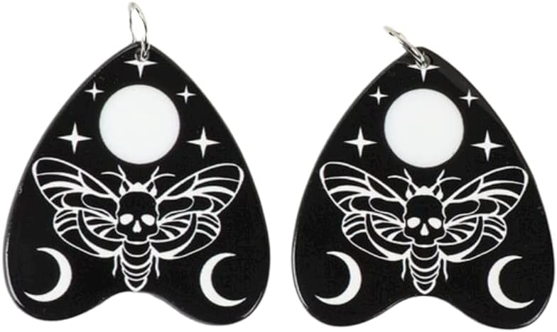 8 Uija Dijes de tablero acrílico colgante sol luna magia adivinación joyería hallazgos para pendientes collar bricolaje, Acrílico Zinc, No es una