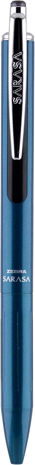 Sarasa Grand Bolígrafo retráctil de tinta de gel, barril turquesa, punta media, 0.028 in, tinta negra, 1 unidad