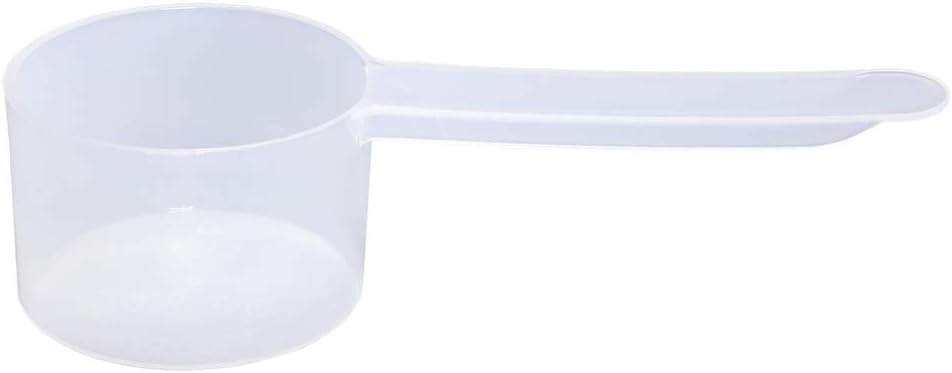 Cuchara de plástico de mango largo, cucharas medidoras para polvos y gránulos, café, alimentos para mascotas, granos, proteínas, especias y otros