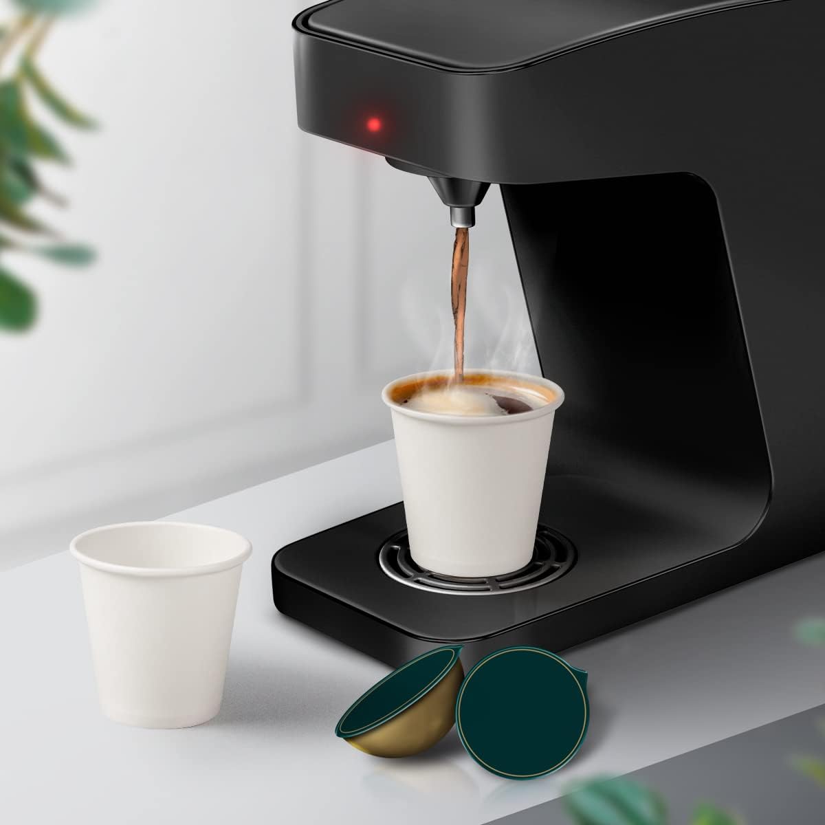 PakTalk Paquete de 400 vasos de papel de 3 onzas líquidas, tazas de café expreso blanco, vasos desechables para lavamanos, tazas de papel pequeñas