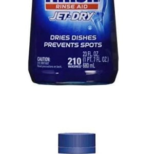 Finish Jet-Dry Rinse Aid, 23oz, Agente de enjuague para lavavajillas y agente de secado Limpiador de lavavajillas de doble acción Combate la grasa y Finish Jet-Dry Rinse Aid, 23oz, Agente de enjuague para lavavajillas y agente de secado Limpiador de lavavajillas de doble acción Combate la grasa y