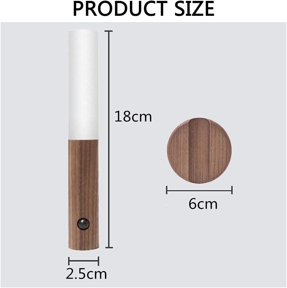 Sensor de cuerpo inteligente con carga USB, luces nocturnas con sensor de movimiento, luces nocturnas, lámpara de inducción de pared para