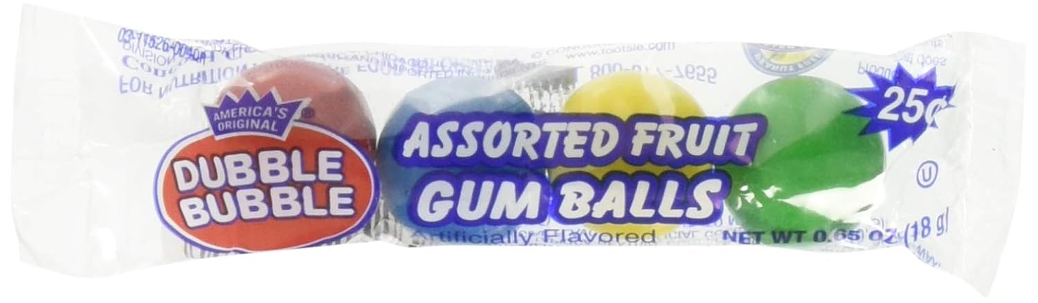 Dubble Bubble Bolas de goma de mascar sabores surtidos 36 Ct PP 25cent