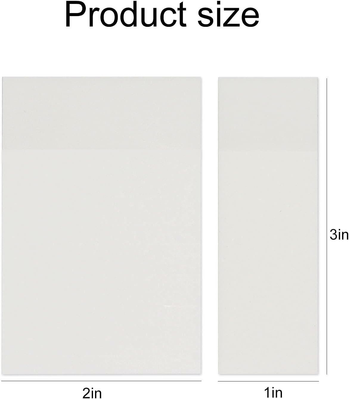 1000 hojas de notas adhesivas transparentes de 3 x 2 pulgadas, N, 3 x 1, impermeable, transparente, para recordatorio, notas de índice para anotar