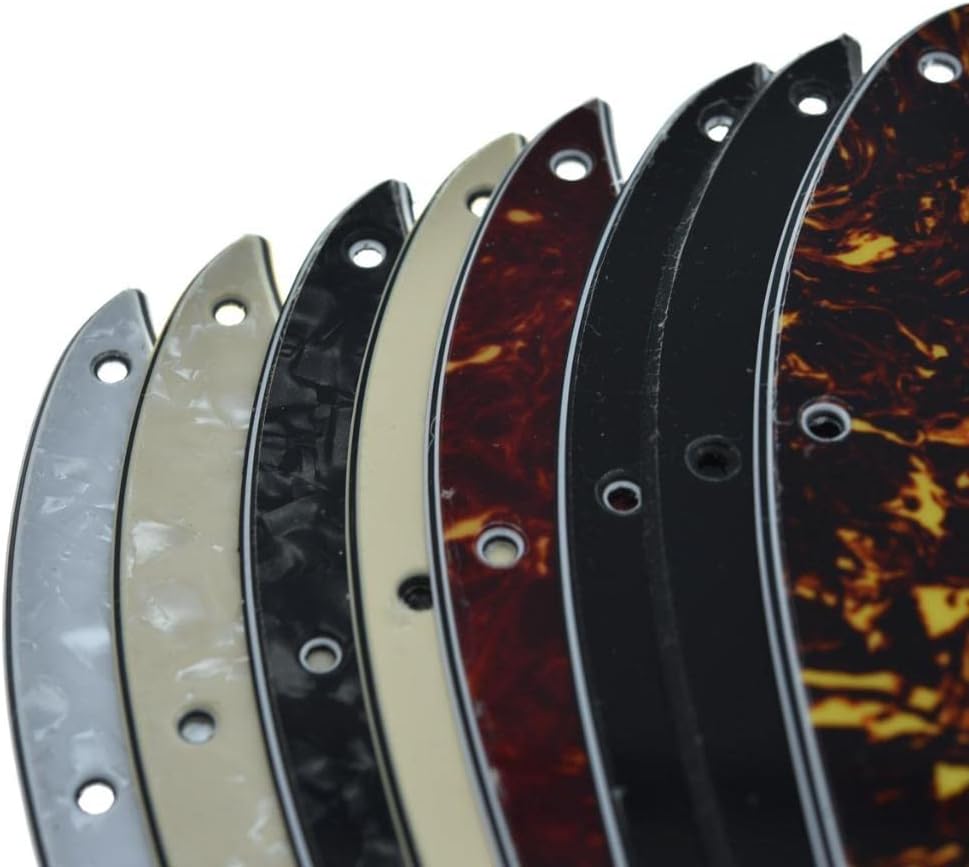 KAISH Lefty Jazz J Bass Golpeador de 4 cuerdas para zurdos, color crema, 3 capas