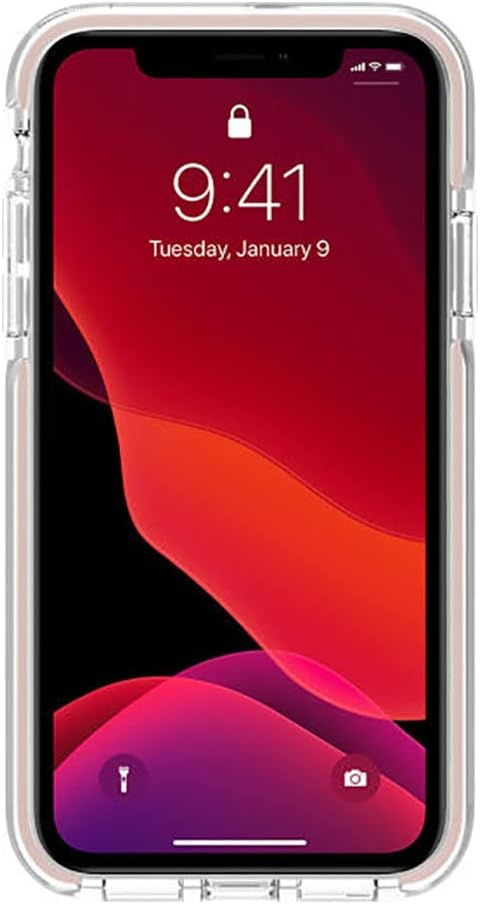 Kate Spade – Fundas protectoras para iPhone 11 con diseño delgado, protección contra caídas y estampado floral, color rosa y dorado con gemas