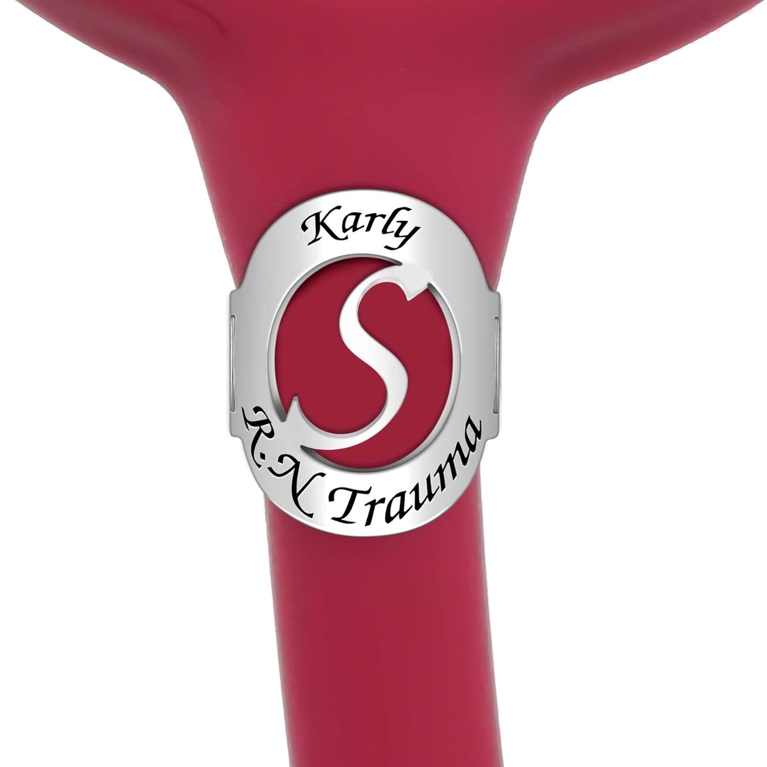 Stethoscope Name Tag Personalized – Stethoscope Charms Engraved Initial – Adjustable Custom Stethoscope Id Tag as Gift for Nurse, Doctor and Medical