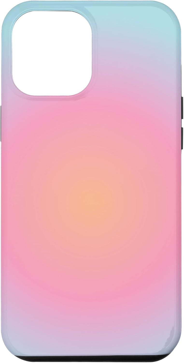 Funda para iPhone 12 Pro Max Gradient Cute Aura Aesthetic Multicolor a la moda para mujer