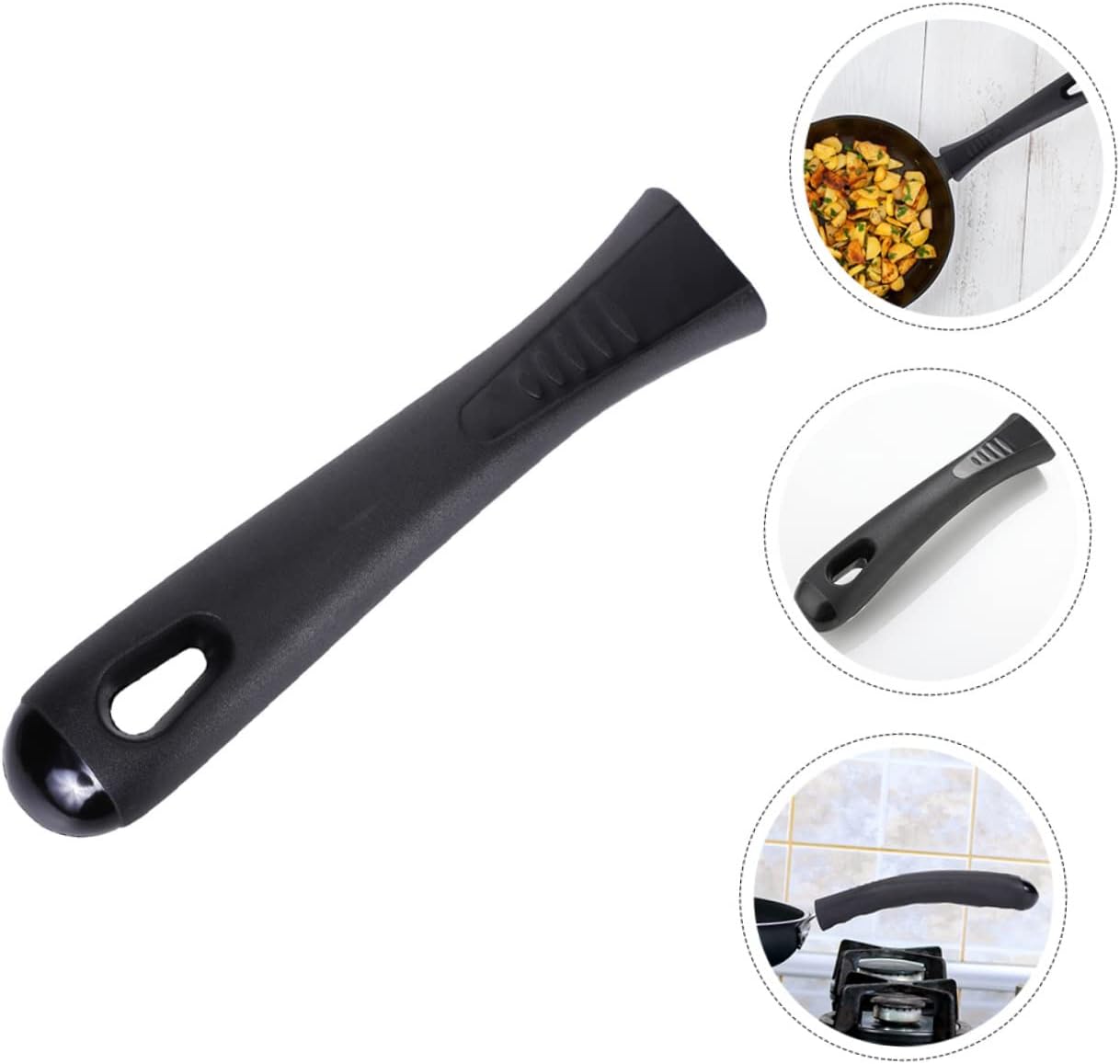 Cacerola con mango de cacerola, utensilios de cocina con asas extraíbles, sartén para camping, Sartenes con asas extraíbles, mango de agarre de