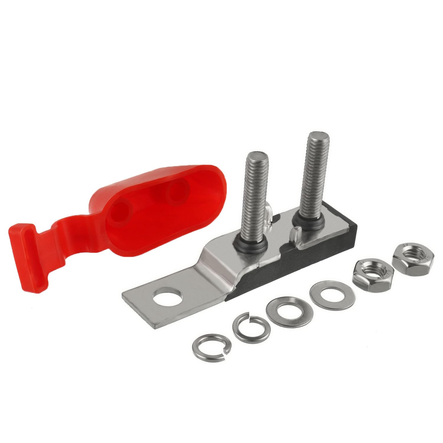 BOJACK Bloque de fusibles de terminal dual 30-300 AMP Fusible de batería con clasificación marina MRBF portafusibles (fusible doble)