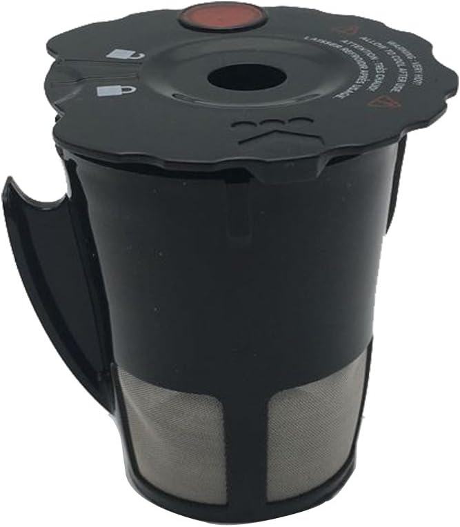 2 filtros de café reutilizables negros para Keurig 119367 2.0 My K-Cup Modelo actualizado serie K200K300K400K500, funciona con todas las series