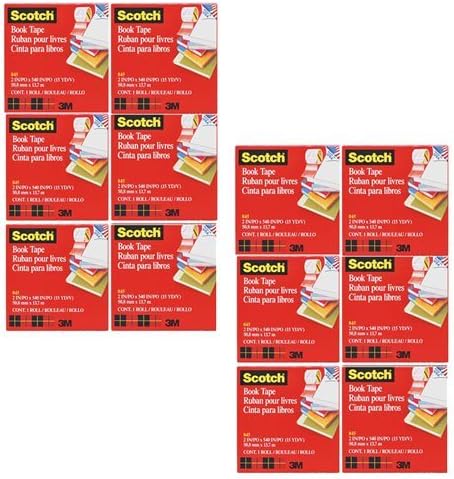 3M (845) Cinta de libro 845, 3 in x 15 yd Estás comprando la cantidad mínima de pedido que es de 12 rollos