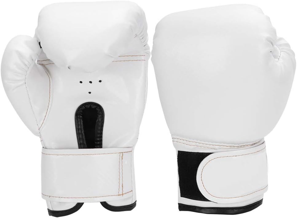 Ruiqas Guantes de boxeo para niños, guantes de boxeo de piel sintética, guantes de entrenamiento para gimnasio, protector de mano, guantes de