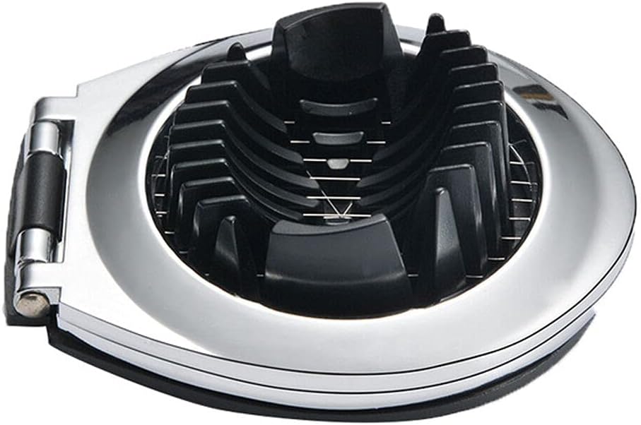 Cortador de huevos, cortador de huevos para huevos duros, alambre de acero inoxidable con 3 estilos de rebanar