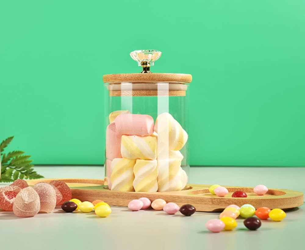 Tarro de especias de tarro de almacenamiento de alimentos con tapa de diamante