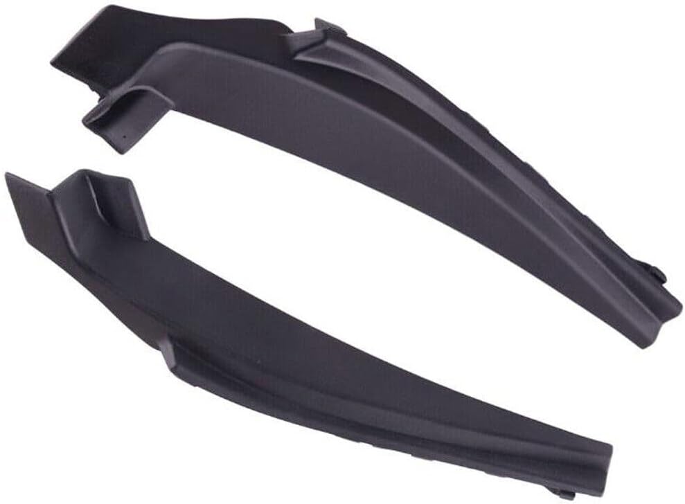 1 par de cubierta de extensión del limpiaparabrisas delantero del coche para Nissan Sentra 2013 2014 2015 2016 2017 2018 2019 negro