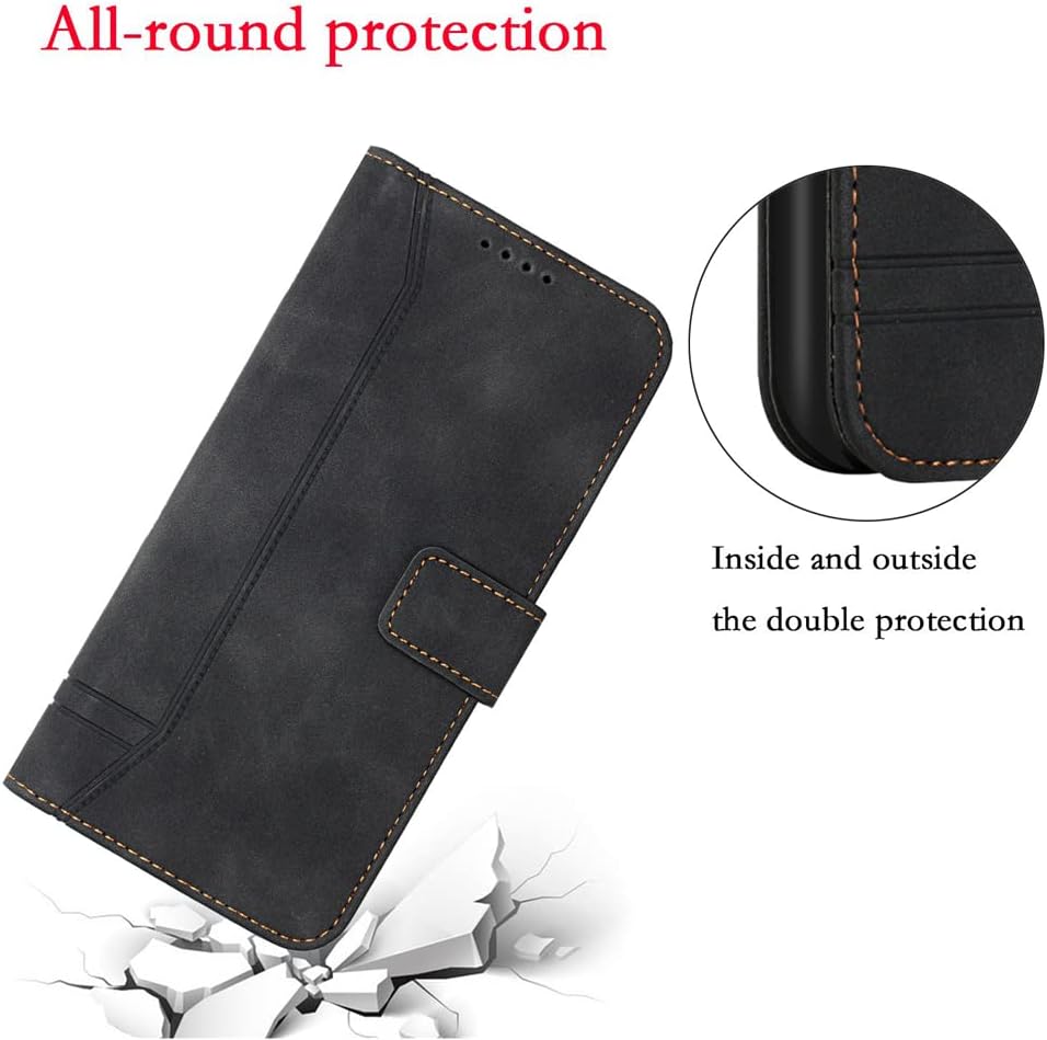 IMIRST Funda para Galaxy A73 5G Wallet Case con ranuras para tarjetero Kickstand PU cuero magnético Folio Flip Case Funda de protección a prueba de