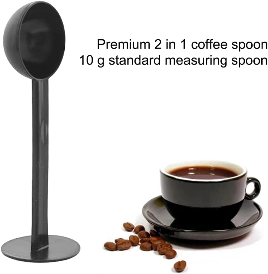 2 en 1 cuchara de café de doble uso grano polvo cucharada 0.35oz cocina casera estándar cuchara de medición de plástico café té herramientas