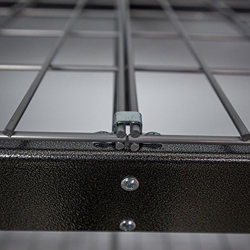 SafeRacks Estante de almacenamiento de garaje – Hammertone  Estantería de acero  2 pies de profundidad x 4 pies de ancho x 7 pies de alto