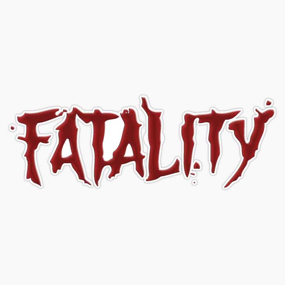 Fatality – Adhesivo de vinilo impermeable para coche, laptop, pared, ventana, 5 pulgadas