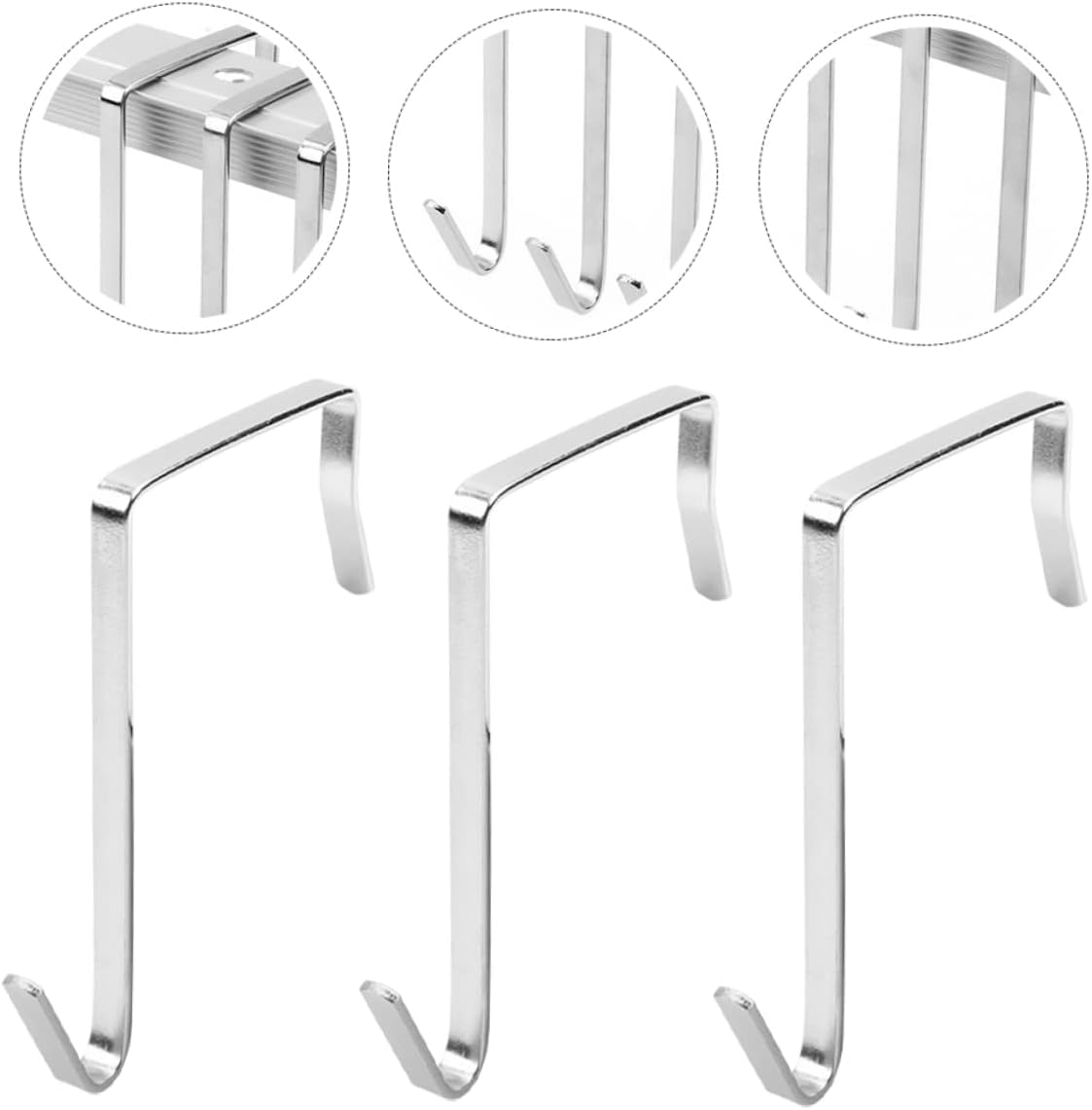 STOBAZA Ganchos de metal para colgar sobre la puerta, 30 ganchos de metal para colgar en forma de S, ganchos para colgar sombreros, ganchos para