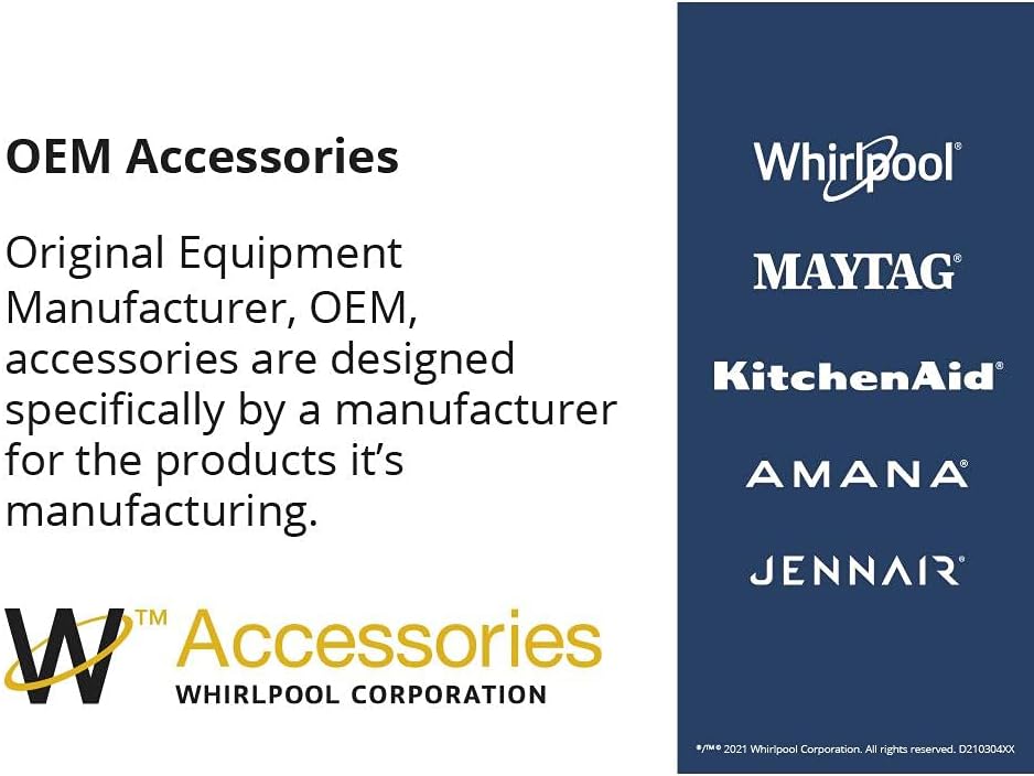 Whirlpool 30-48KITRC Kit de conectores originales OEM para gamas de gas  Reemplaza 1200186, 18001065, 30-48KITR, 30-48KITRA, AH1485650, EA1485650,