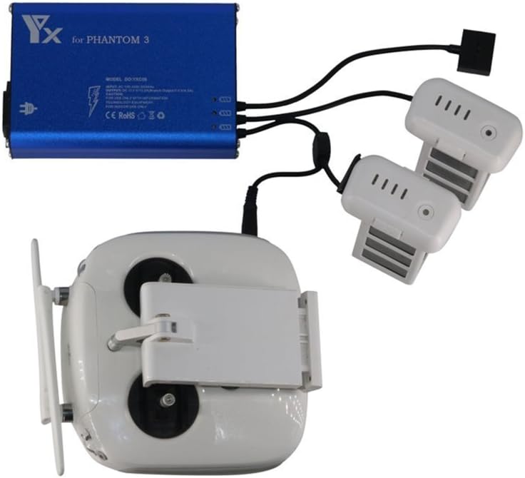 Cargador de batería múltiple para DJI Phantom 3 SE, Phantom 3 estándarprofesionalavanzado, batería Phantom 3 4k y mando a distancia Phantom 3 ProAdv