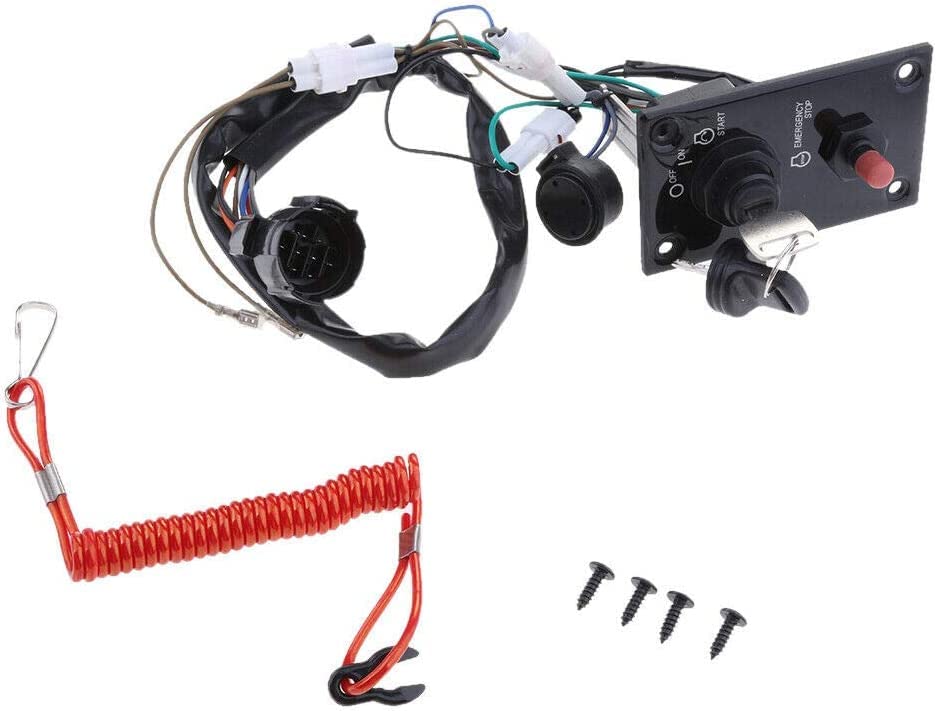 Conjunto de panel de interruptor de llave de encendido fuera de borda marino 37100-96J24 para Suzuki