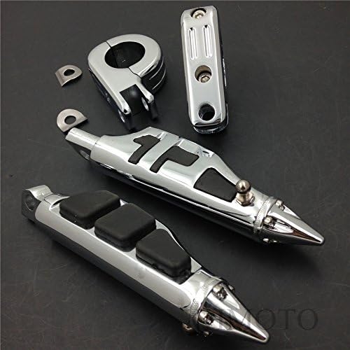 SMT-1 12″ Highway Stiletto 4475 Pinzas de pie P-Abrazaderas compatibles con Harley Sportster Touring B00Y43O0CI