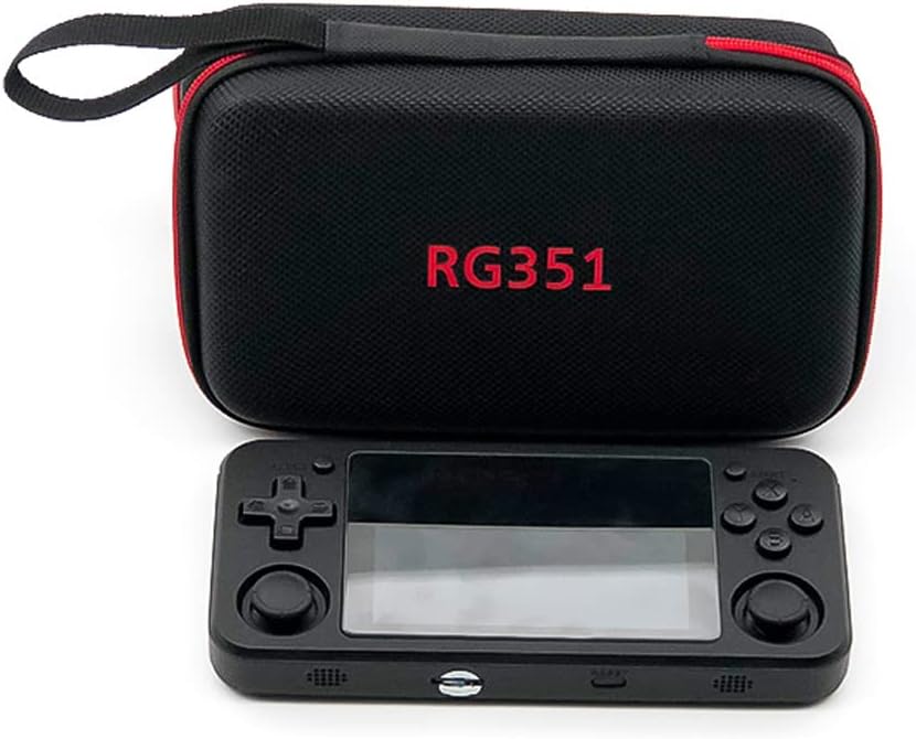 Bolsa de almacenamiento portátil para RG351PRG351MRG350M, funda de transporte de viaje EVA con diseño de rejilla interna, a prueba de golpes, a