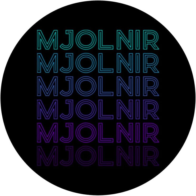 Mjolnir Thors Hammer Viking Norse Retro PopSockets Standard PopGrip