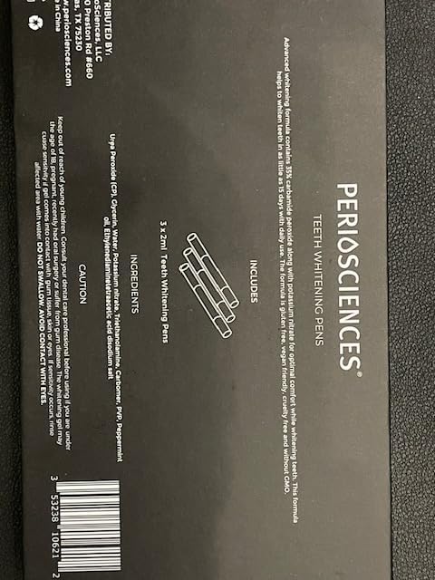 PerioSciences Sistema de blanqueamiento dental  LED Dispositivo de luz de blanqueamiento dental inalámbrico  3 dientes blanqueamiento de gel pluma