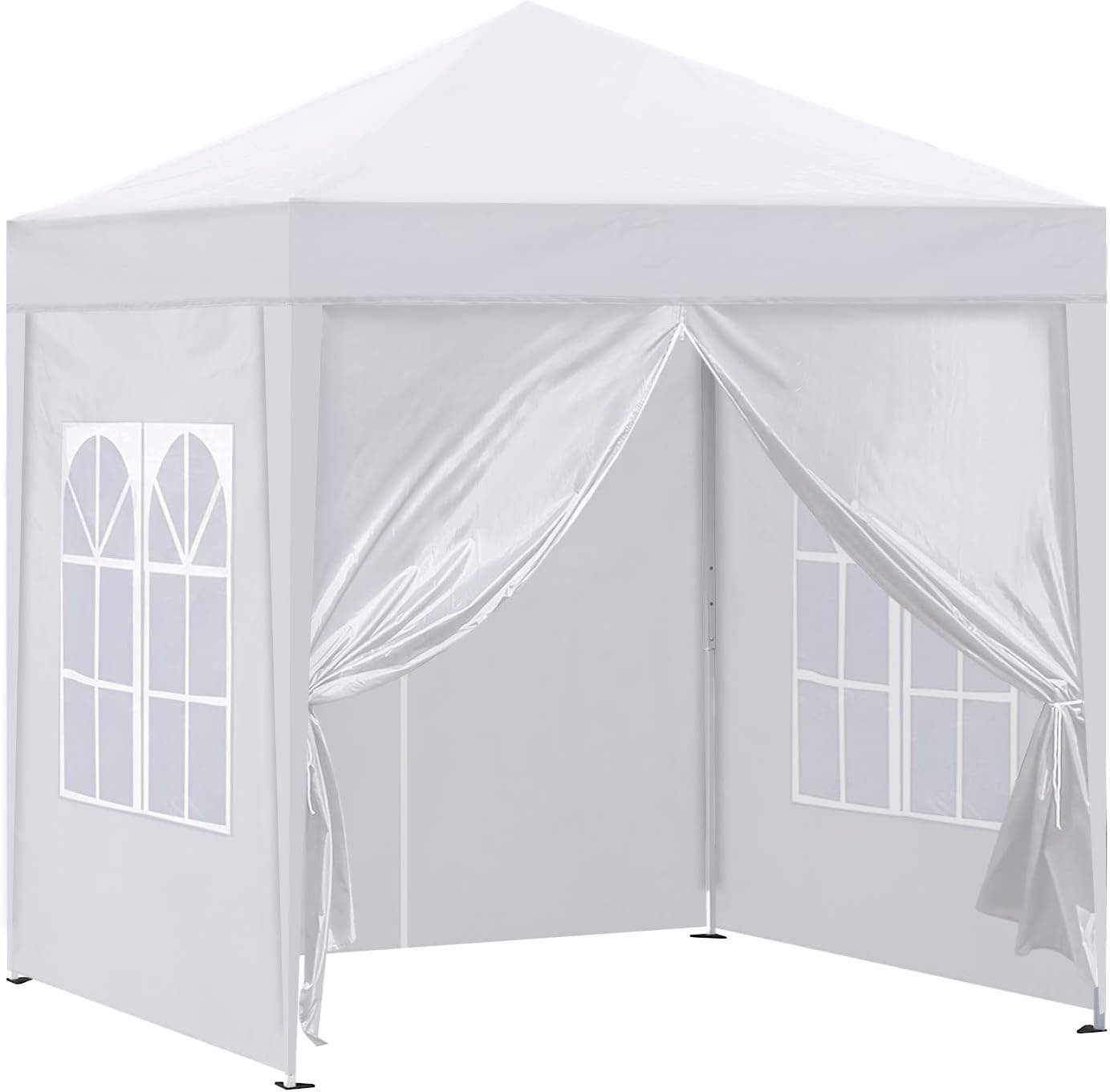 TUKAILAi Gazebo portátil desplegable de 10 x 10 pies, toldo instantáneo resistente al agua y a los rayos UV con 4 paneles laterales y bolsa de