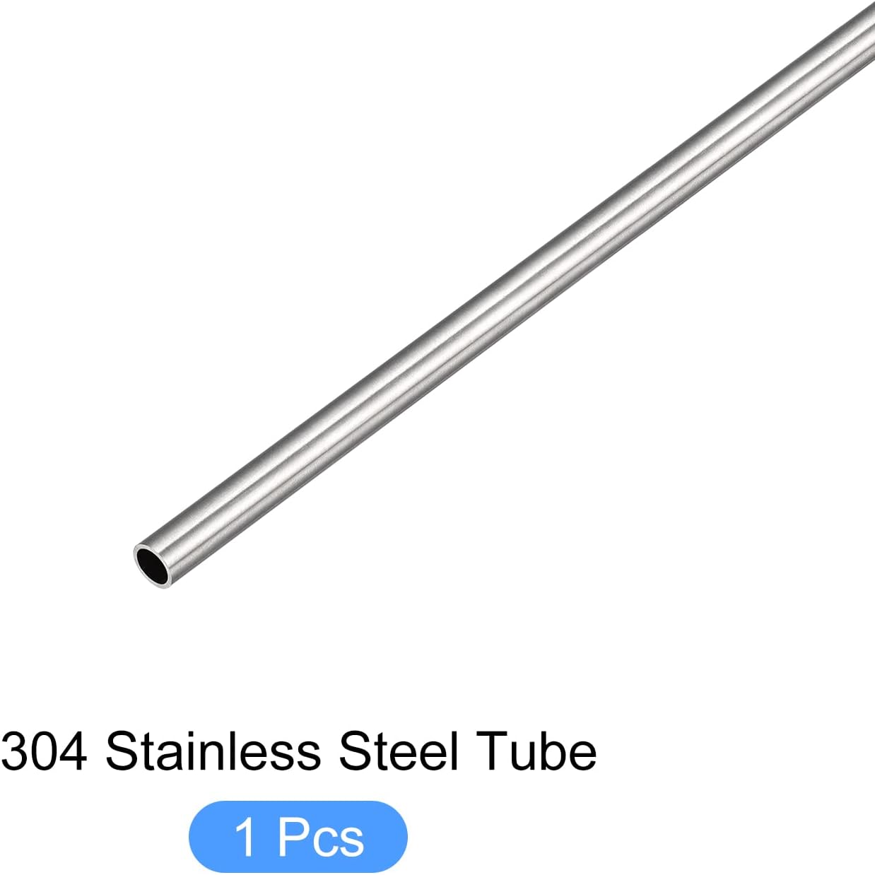 METALLIXITY Tubo de acero inoxidable 304 (0.079 in OD x 0.006 in T x 9.843 in L), tubo recto – para muebles del hogar, maquinaria