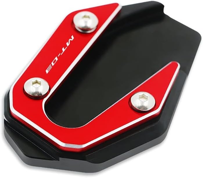Motorcycle Side Stand pad Motorcycle Kickstand Extension Pad Foot Side Stand Enlarge Support Plate for Y&AMAHA MT03 2017 2018 2019 2020 2021 (Color