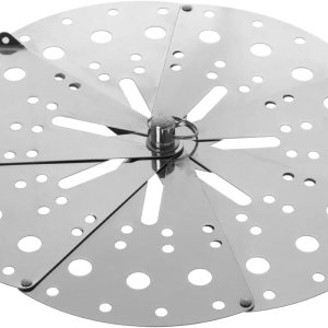 Tapa ajustable de acero inoxidable de 5 a 9 pulgadas, tapa interior plegable para cocinar verduras, cesta de vapor plegable, cubierta japonesa Tapa ajustable de acero inoxidable de 5 a 9 pulgadas, tapa interior plegable para cocinar verduras, cesta de vapor plegable, cubierta japonesa
