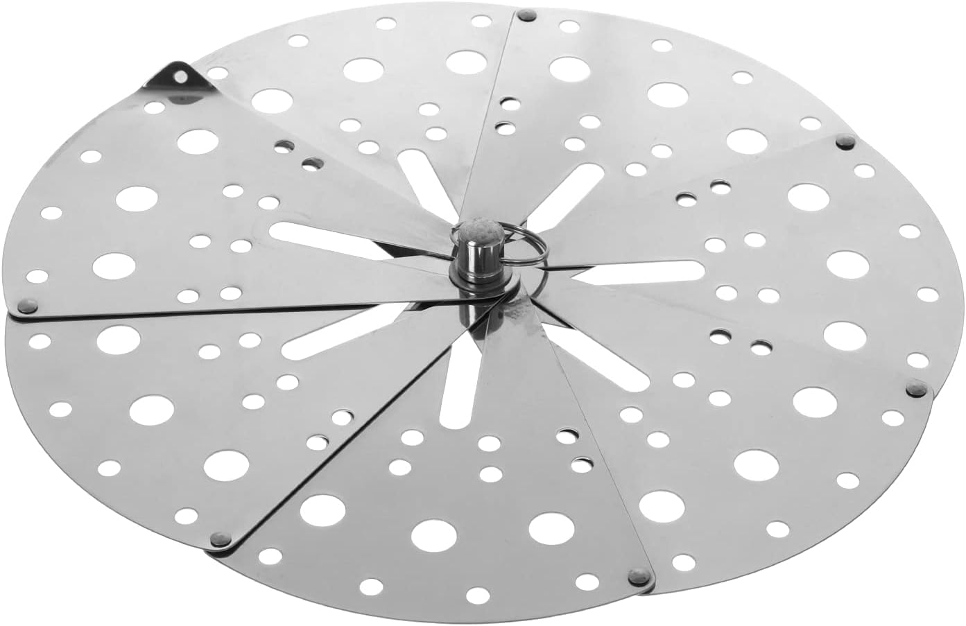 Tapa ajustable de acero inoxidable de 5 a 9 pulgadas, tapa interior plegable para cocinar verduras, cesta de vapor plegable, cubierta japonesa