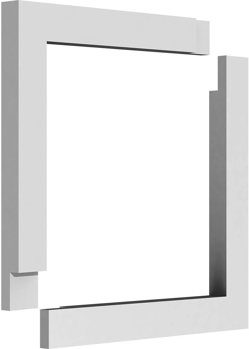 Ekena Millwork Panel de pared decorativo Prescott de 16 pulgadas de ancho x 12 pulgadas de alto x 38 pulgadas de alto (dos piezas)